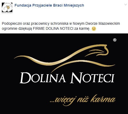 Fundacja Braci Mniejszych otrzymała prezent od Doliny Noteci!