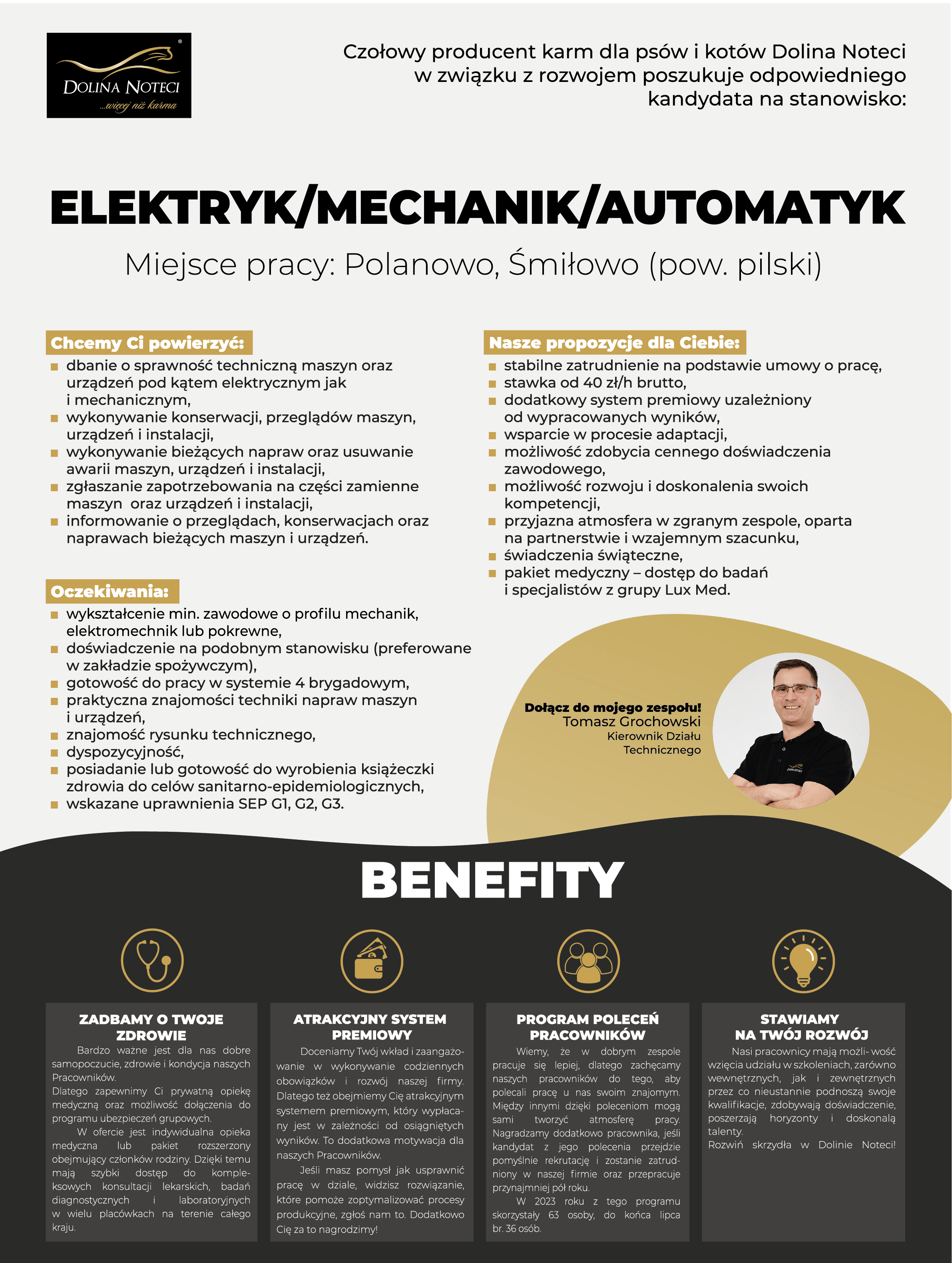 Mechanik/ Automatyk/ Elektryk